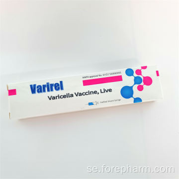Varicella -vaccin, lev för barn